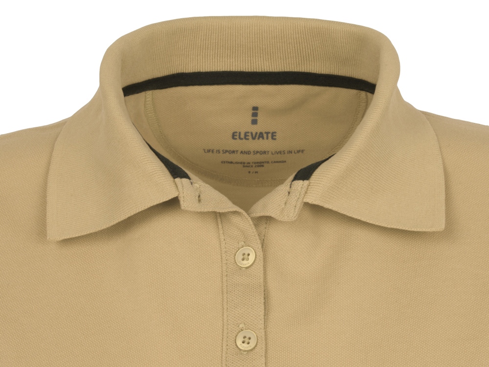 Calgary женская футболка-поло с коротким рукавом, хаки