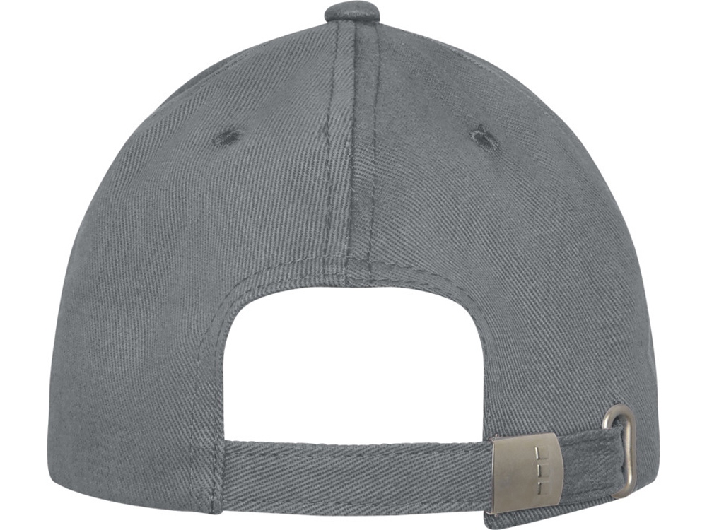 Бейсболка Davis, 6 панелей, серый