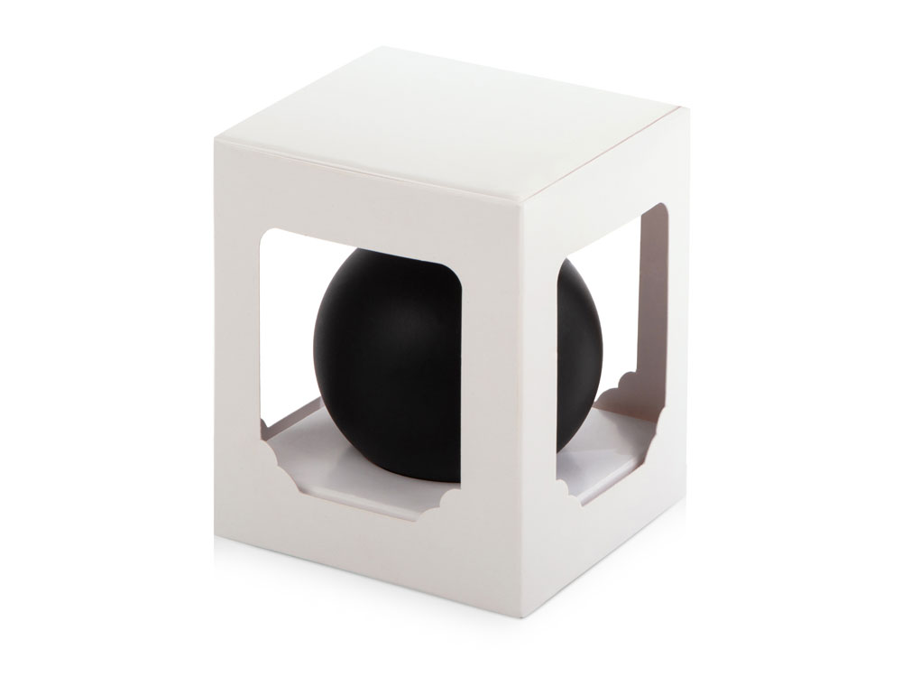 Стеклянный шар черный матовый, заготовка шара 6 см, цвет 83, матовый