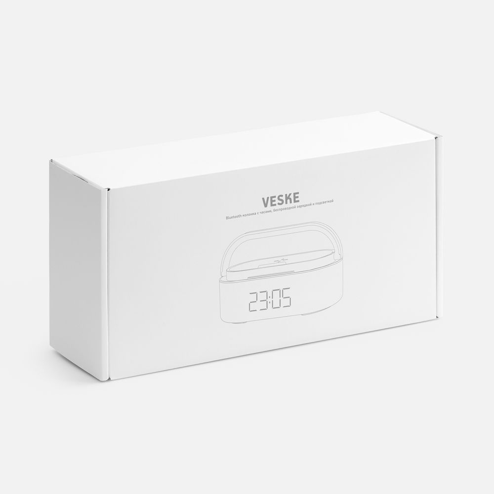 Колонка с часами и беспроводной зарядкой Veske ver.2