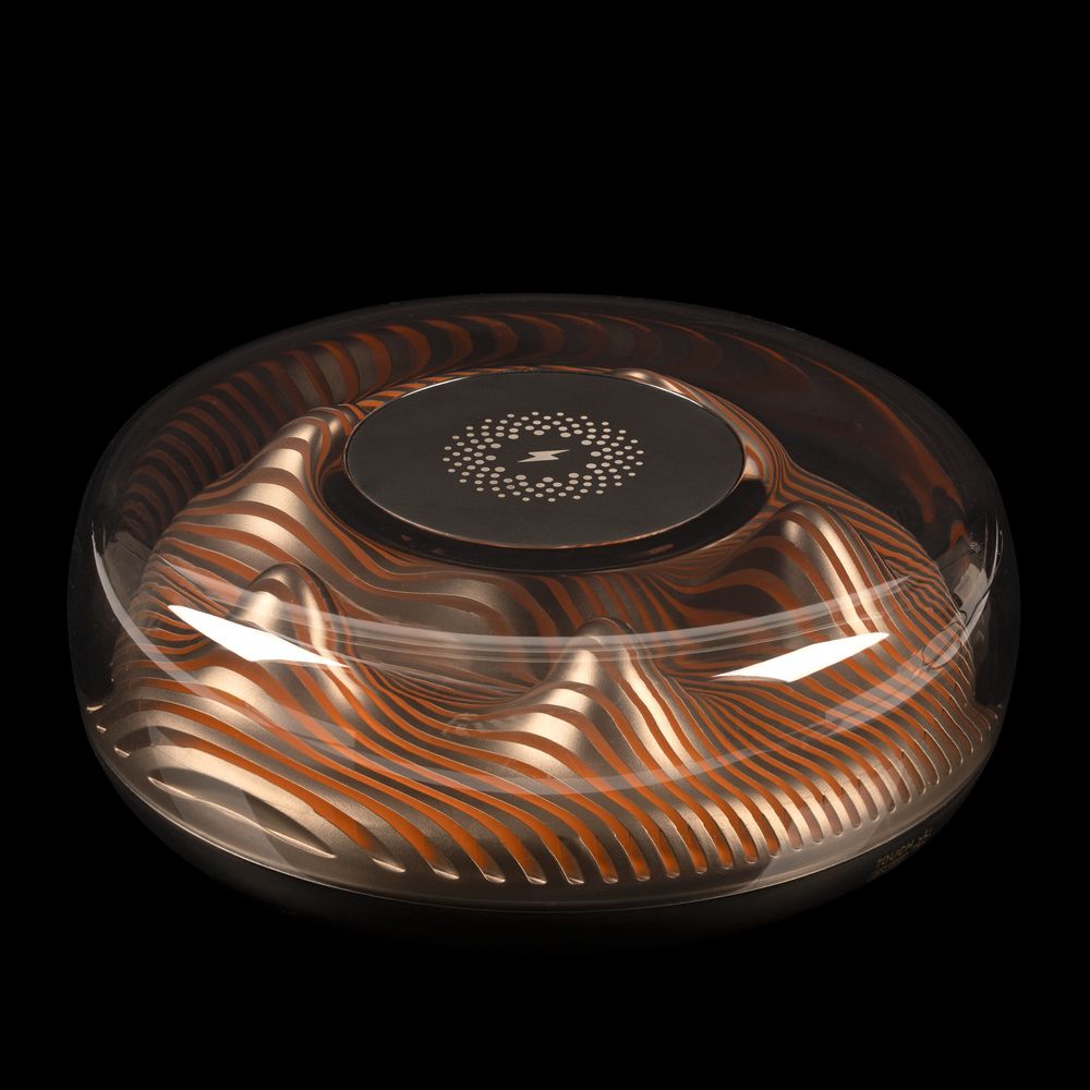 Станция для беспроводной зарядки с подсветкой apexPoint — пример нанесения логотипа (Indivo) | Print Logo