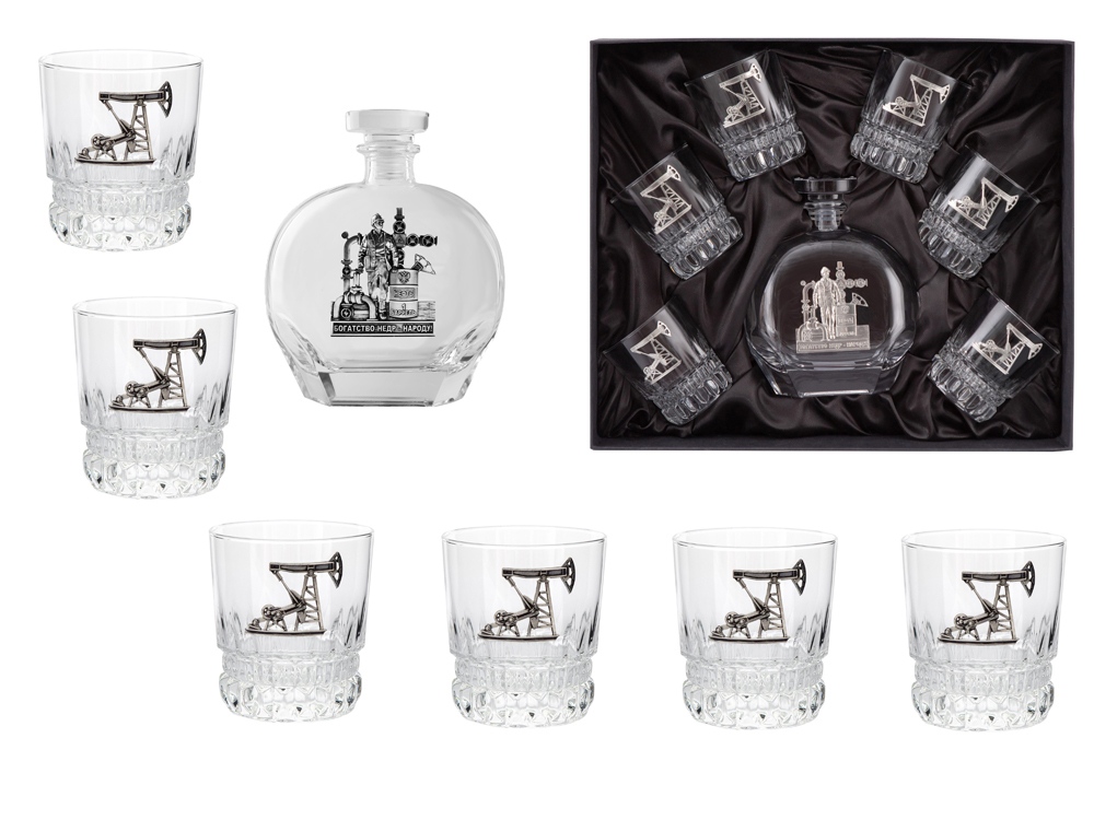 Набор для виски Нефтяной с логотипом  | Print Logo