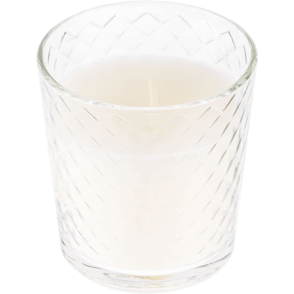 Свеча ароматическая Ristoro, сиреневая с логотипом сделано в России | Print Logo