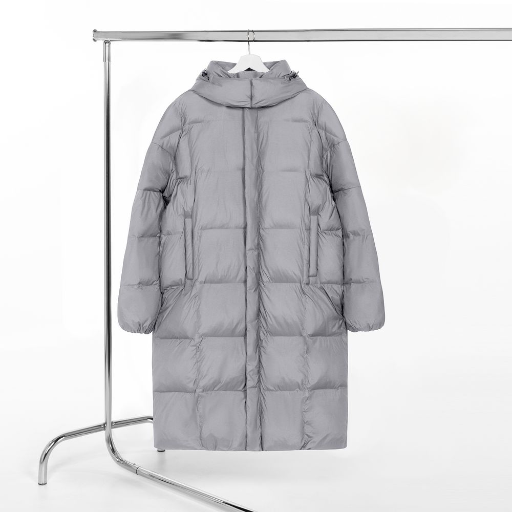 Пуховик унисекс Kapsula с логотипом Manevr | Print Logo