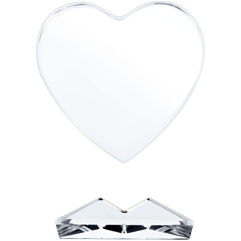 Сублимационная стела Pictory Heart — пример нанесения логотипа () | Print Logo