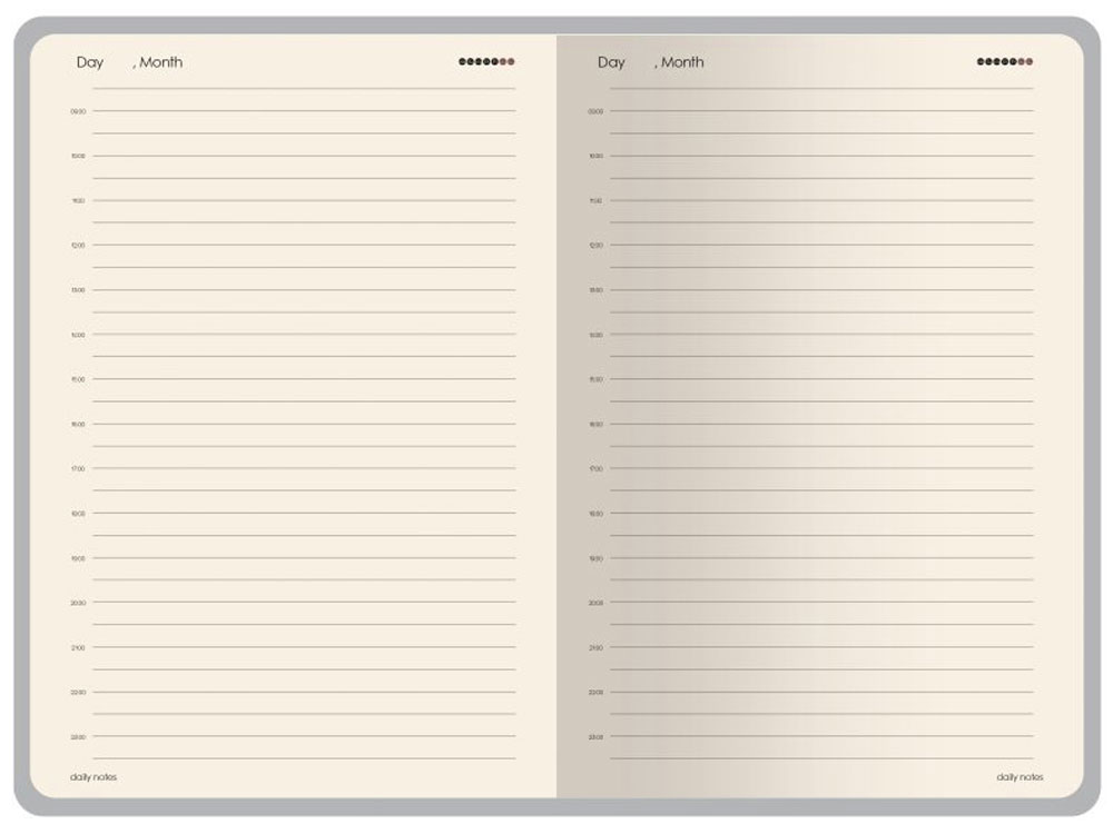 Ежедневник недатированный А5 Palermo, черный