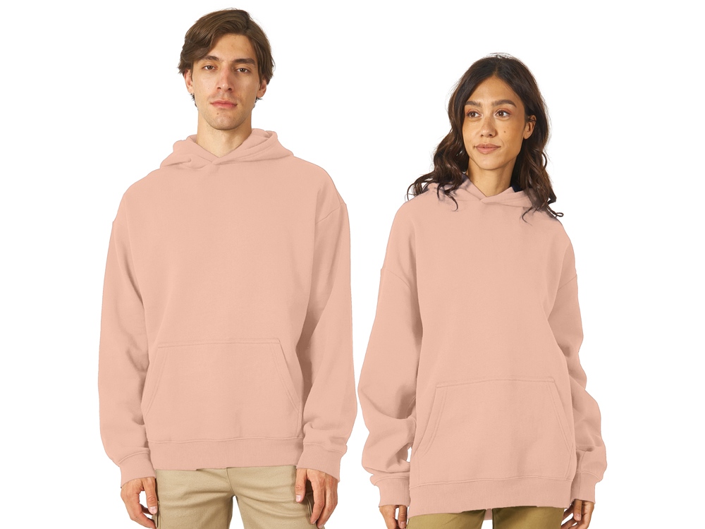 Толстовка с капюшоном оверсайз Berlin унисекс с логотипом  | Print Logo