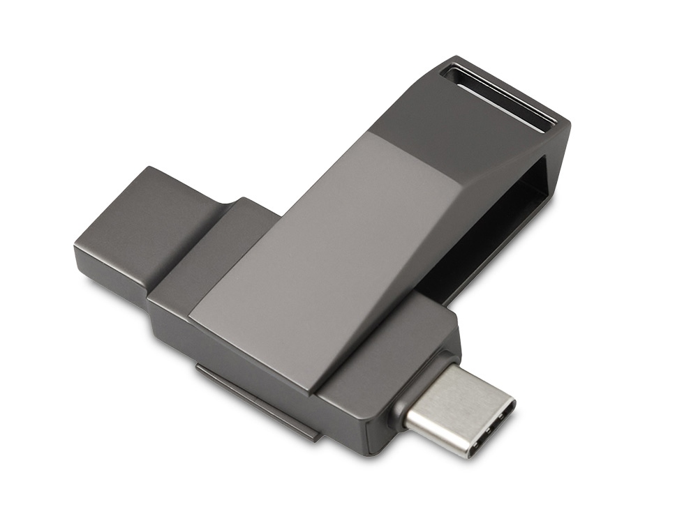 Флешка 64 ГБ USB Type-C и USB 3.0 Тесла с логотипом Evolt | Print Logo