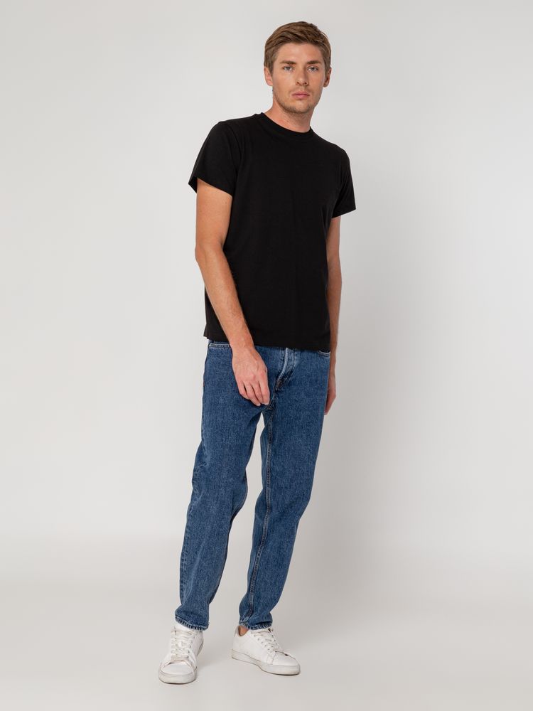 Футболка мужская T-bolka Stretch, черная, размер XL