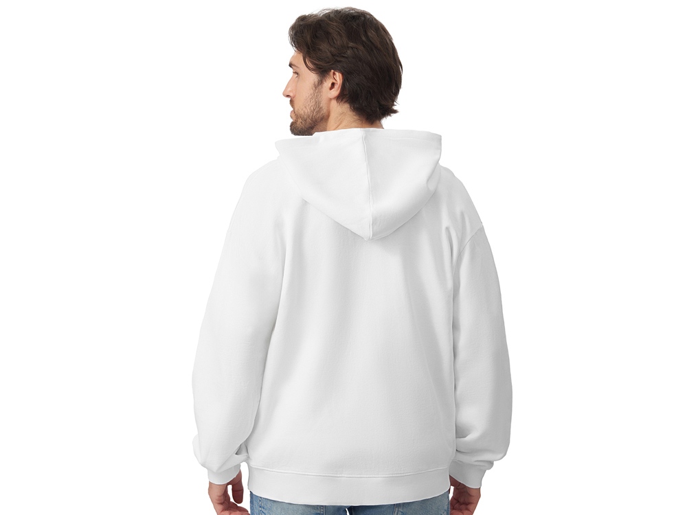 Толстовка оверсайз с капюшоном на молнии Monaco, белый