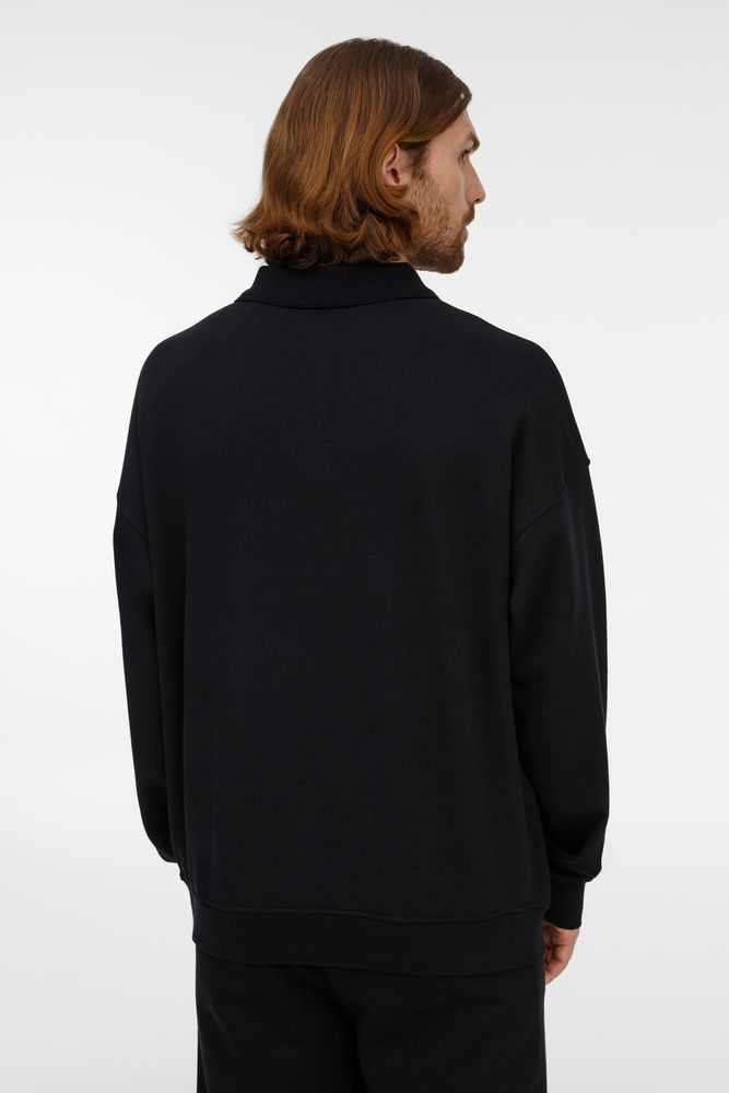 Свитшот оверсайз унисекс S6, черный, размер XL/XXL