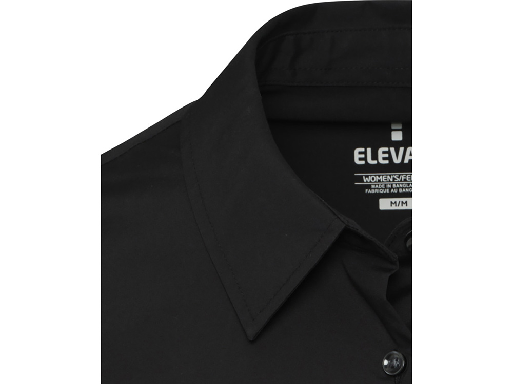 Carnelian женская рубашка из поплина - сплошной черный