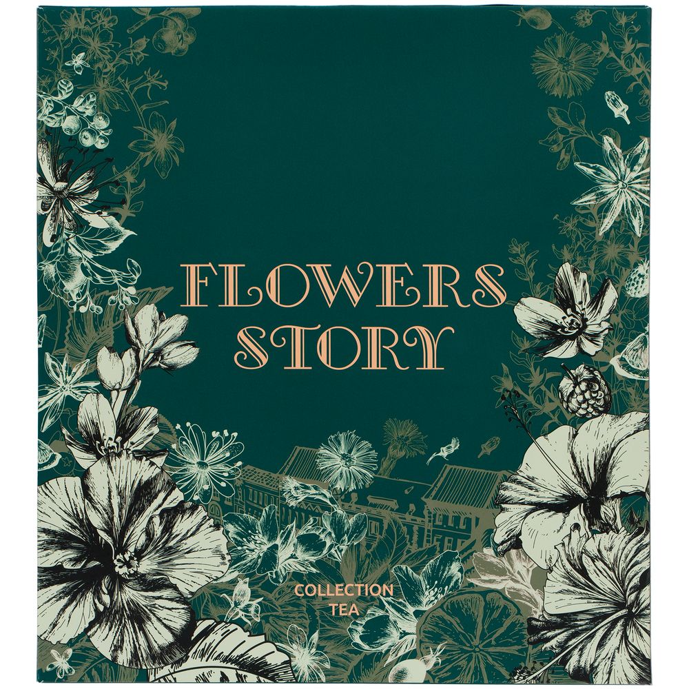 Набор чая Flowers Story с логотипом сделано в России | Print Logo