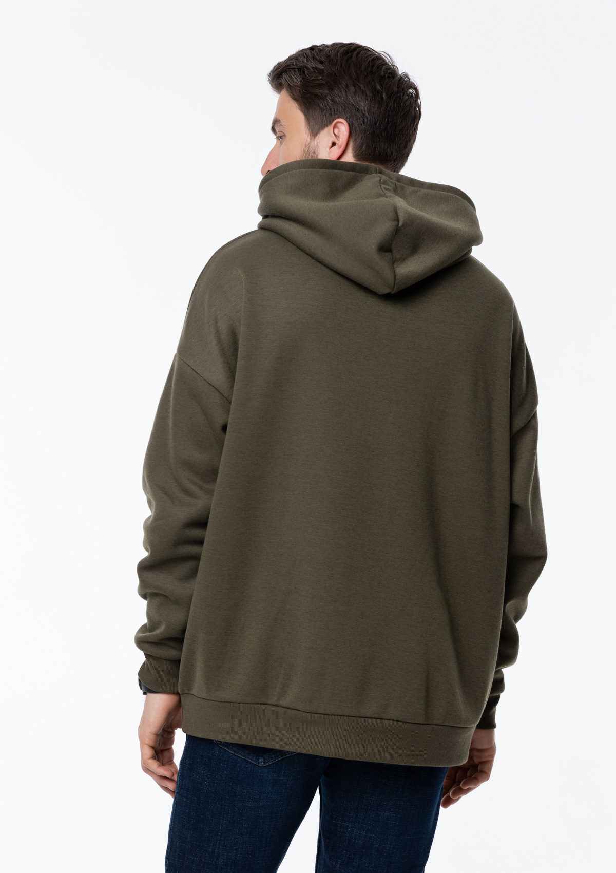 Худи унисекс STAN оверсайз интерсофт 320, 69, Оливковый хаки,  (36)  (50/L)