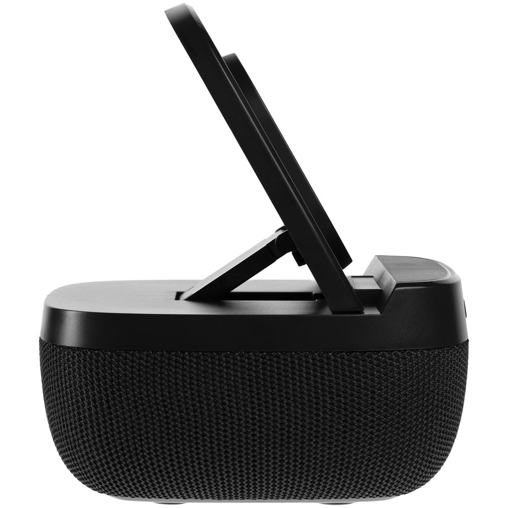 Колонка с беспроводной зарядкой Esca и подсветкой логотипа фото на сайте Print Logo.