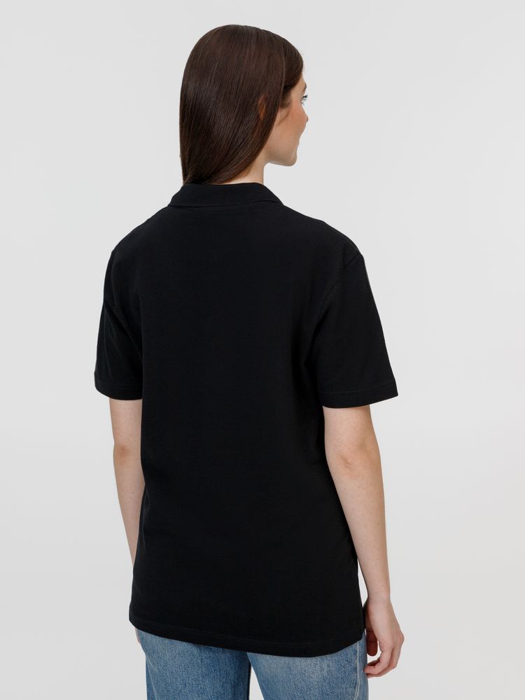 Рубашка поло унисекс Pulse, черная, размер XXL