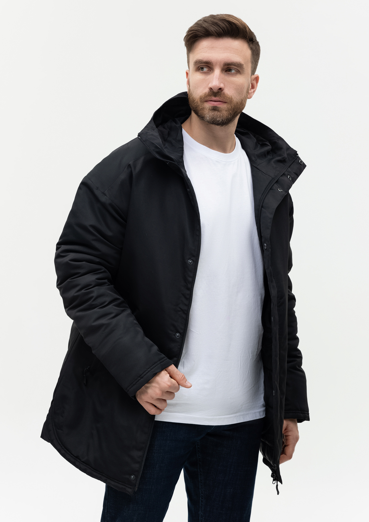 Куртка утепленная мужская STAN, 180,73, Чёрный,  (20)  (50/L)