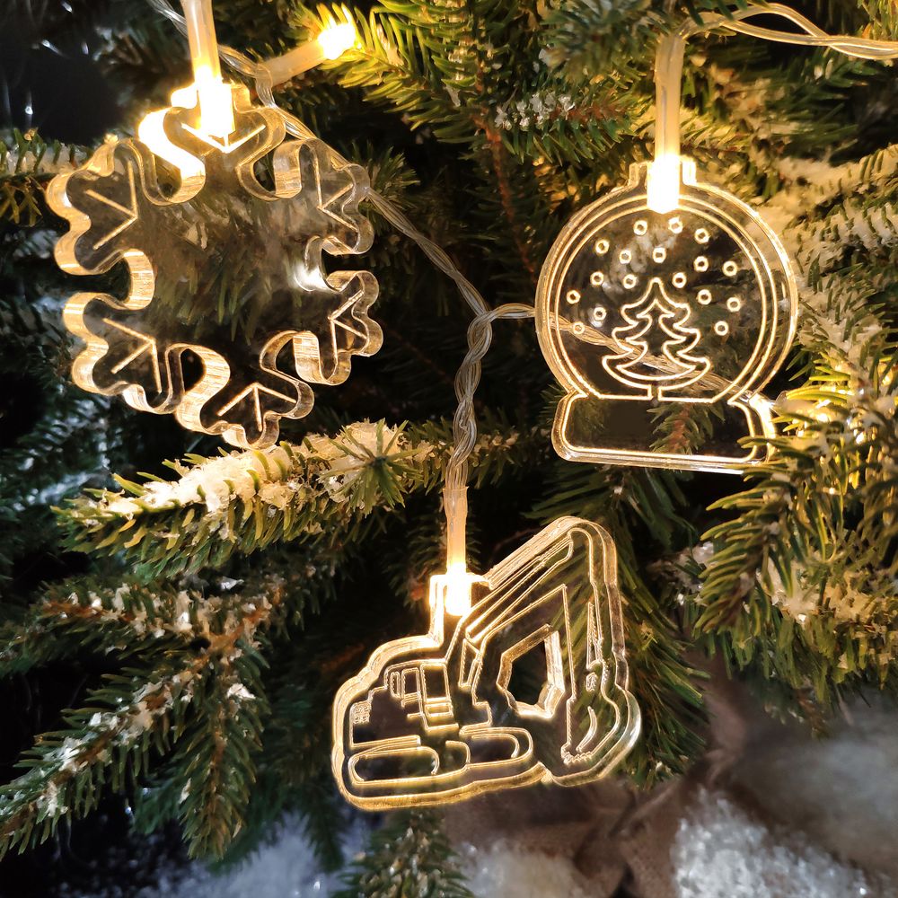 Светодиодная гирлянда Build The Future с логотипом сделано в России | Print Logo