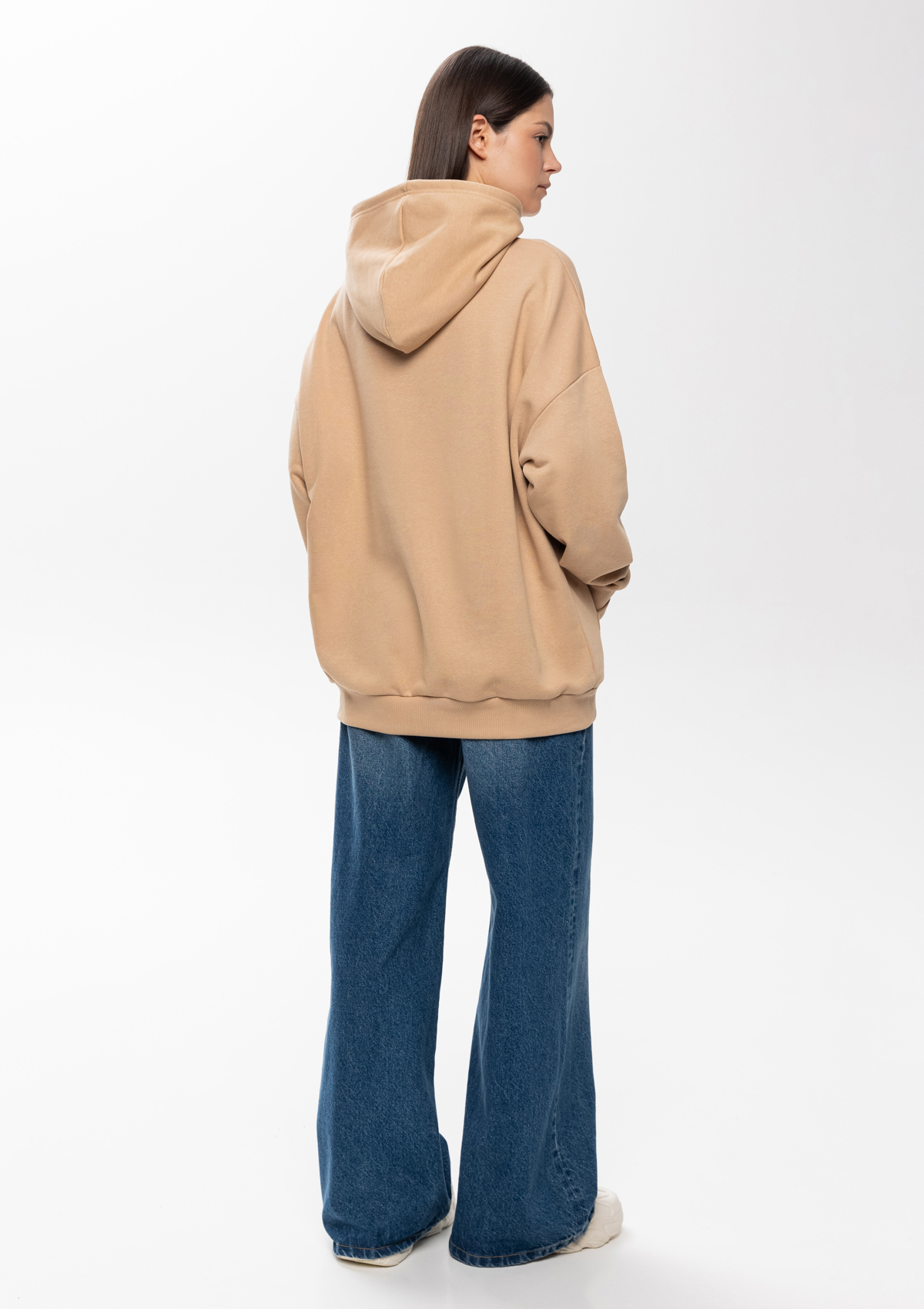 Худи унисекс STAN оверсайз футер без начёса 350, 66, Бежевый,  (54/1)  (44/XS)