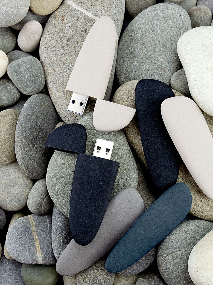 Флешка Pebble Type-C, USB 3.0, серая