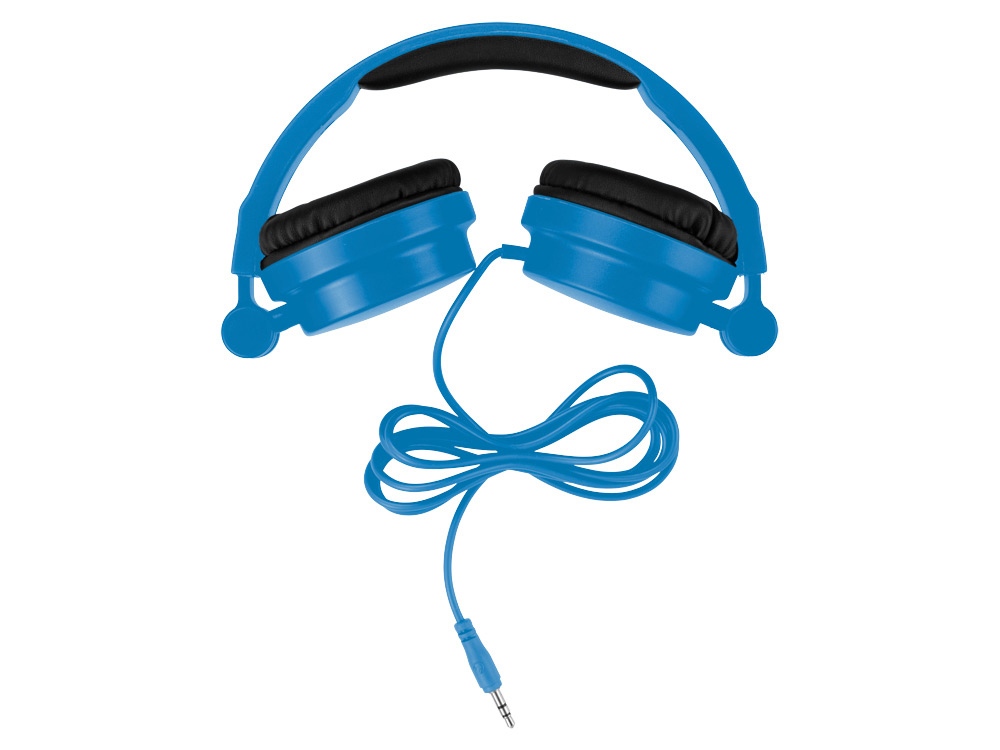Наушники складные Rally, ярко-синий