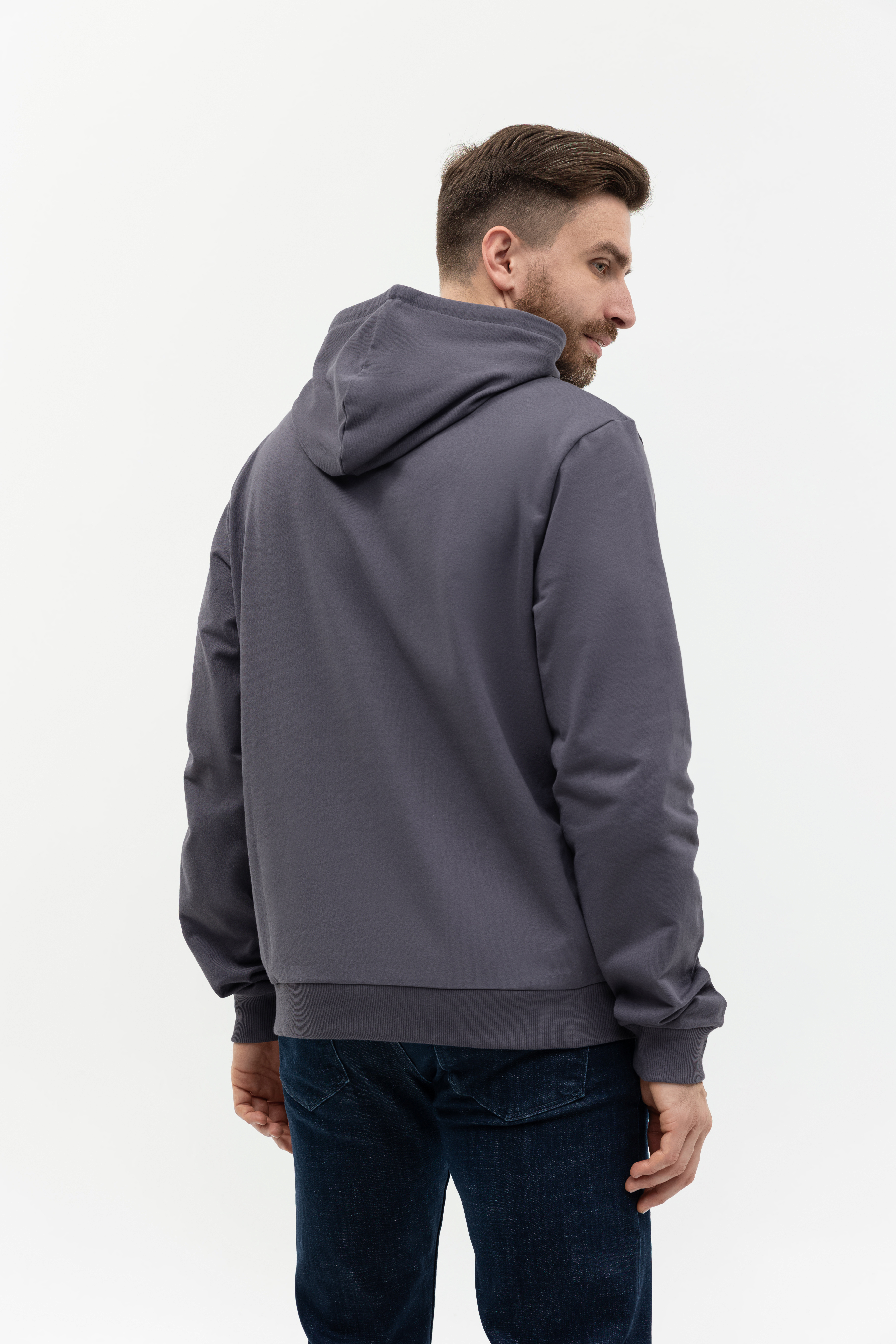 Худи унисекс STAN футер без начёса 260, 23, Тёмно-серый,  (100/1)  (46/S)