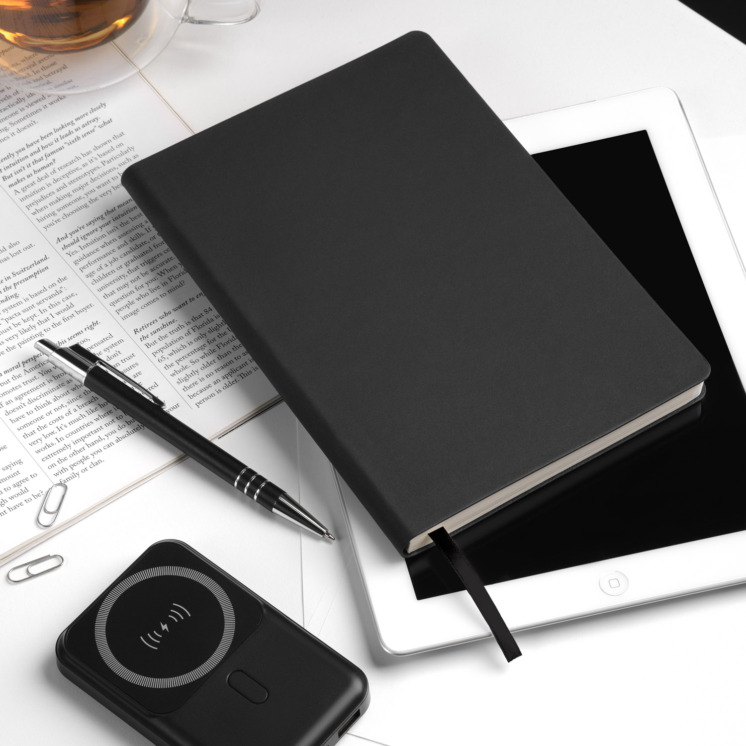 Ежедневник Стар (Star) недатированный, черный (без упаковки, без стикера)