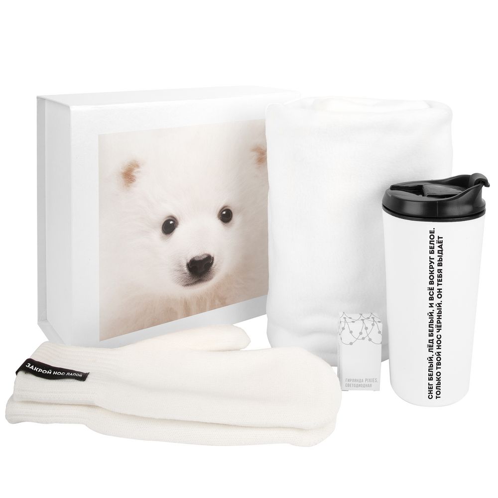 Набор «Белый-белый» с логотипом  | Print Logo