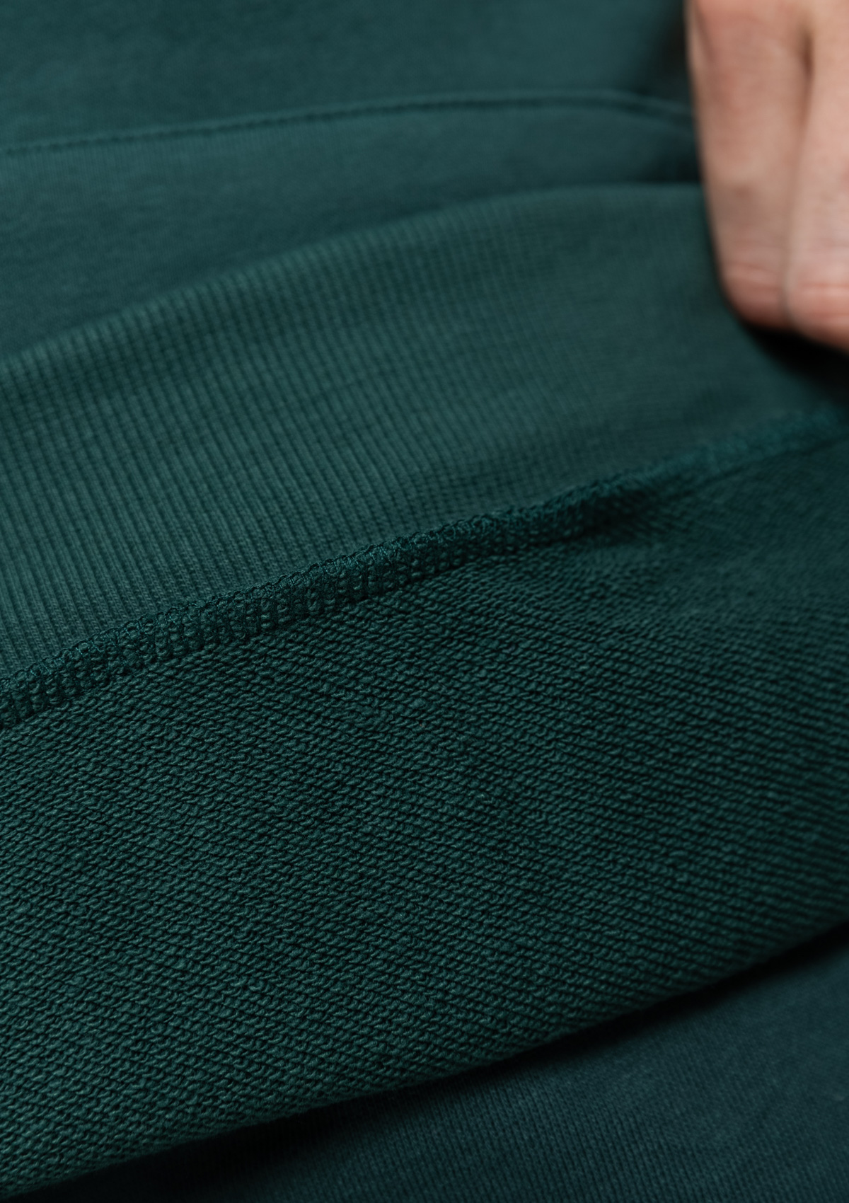 Худи унисекс STAN оверсайз футер без начёса 350, 66, Тёмно-зелёный,  (130)  (44/XS)