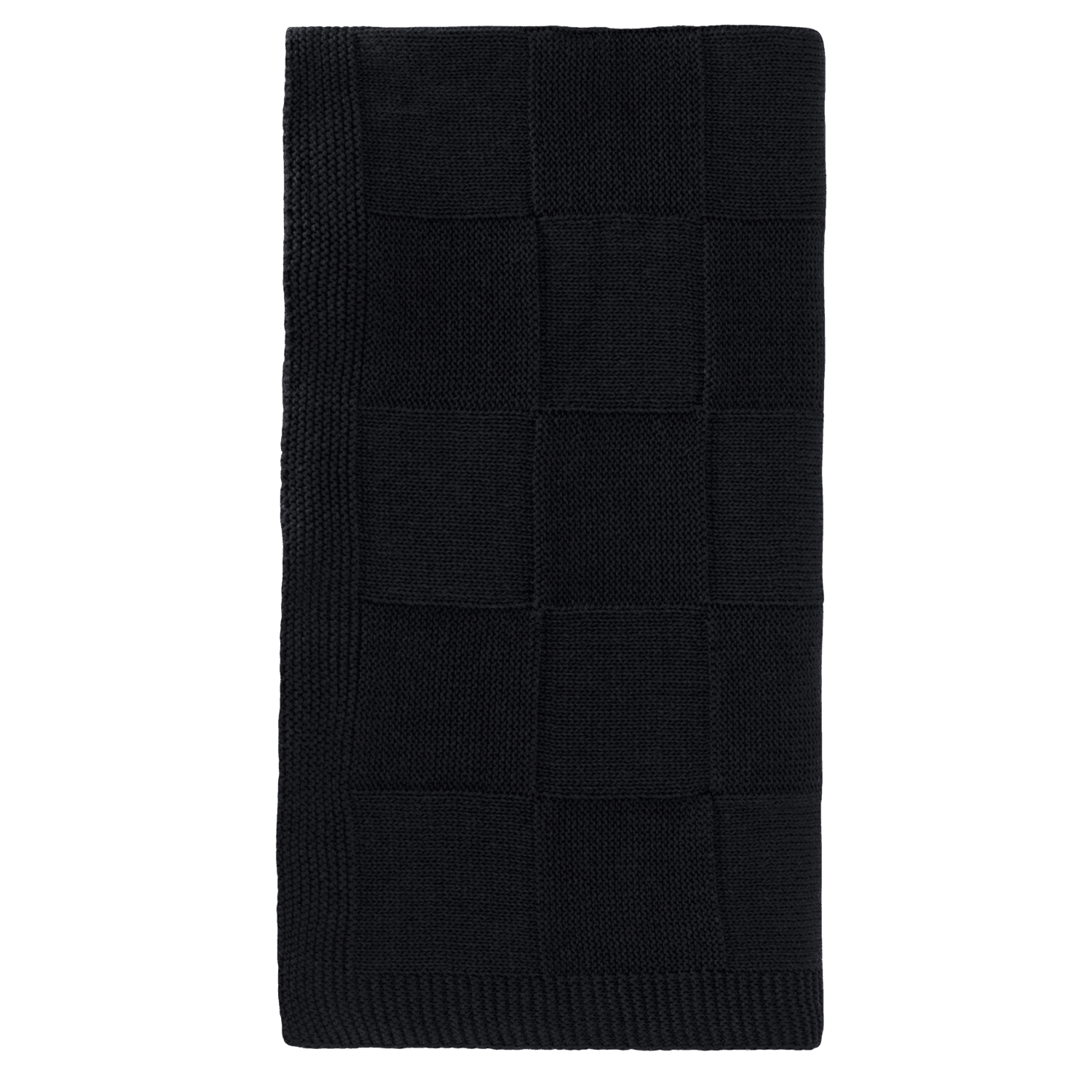 Плед Селла (Cella) вязаный, темно-синий (без подарочной коробки)