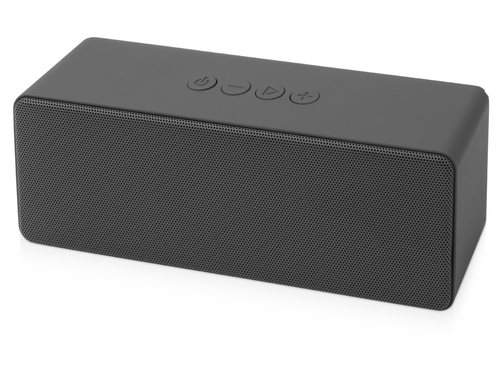 Портативная колонка Bar со стереодинамиками, soft touch с логотипом  | Print Logo