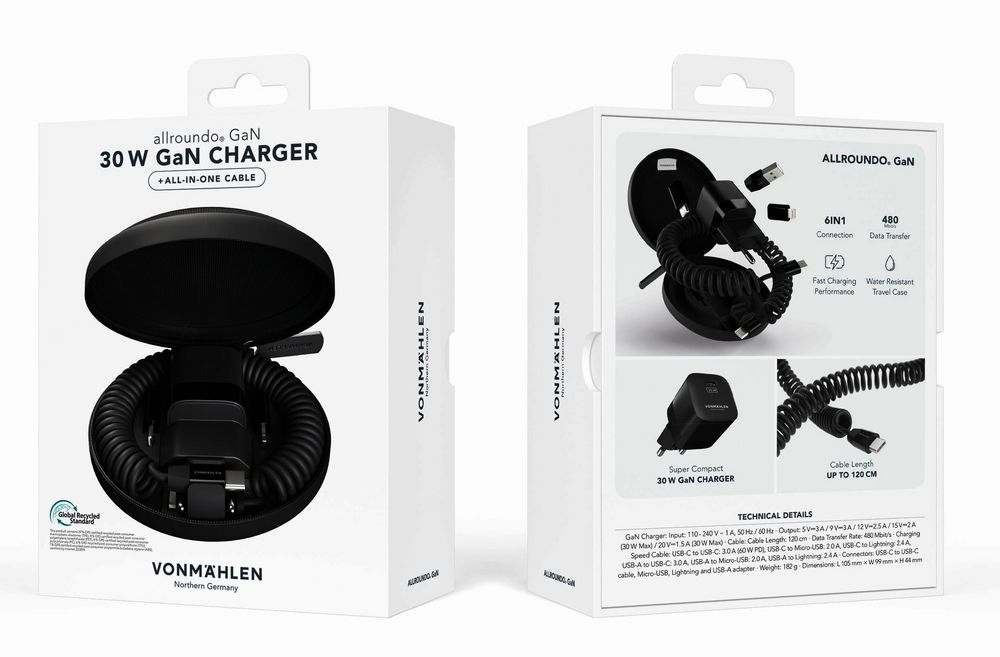 Зарядное устройство Vonmahlen Allroundo GaN