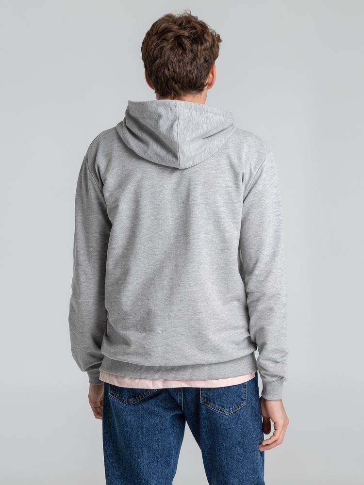 Толстовка на молнии с капюшоном Siverga 2.0, серый меланж, размер 5XL