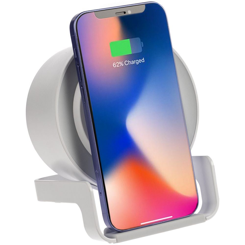 Лампа с колонкой и беспроводной зарядкой moonLight фото на сайте Print Logo.