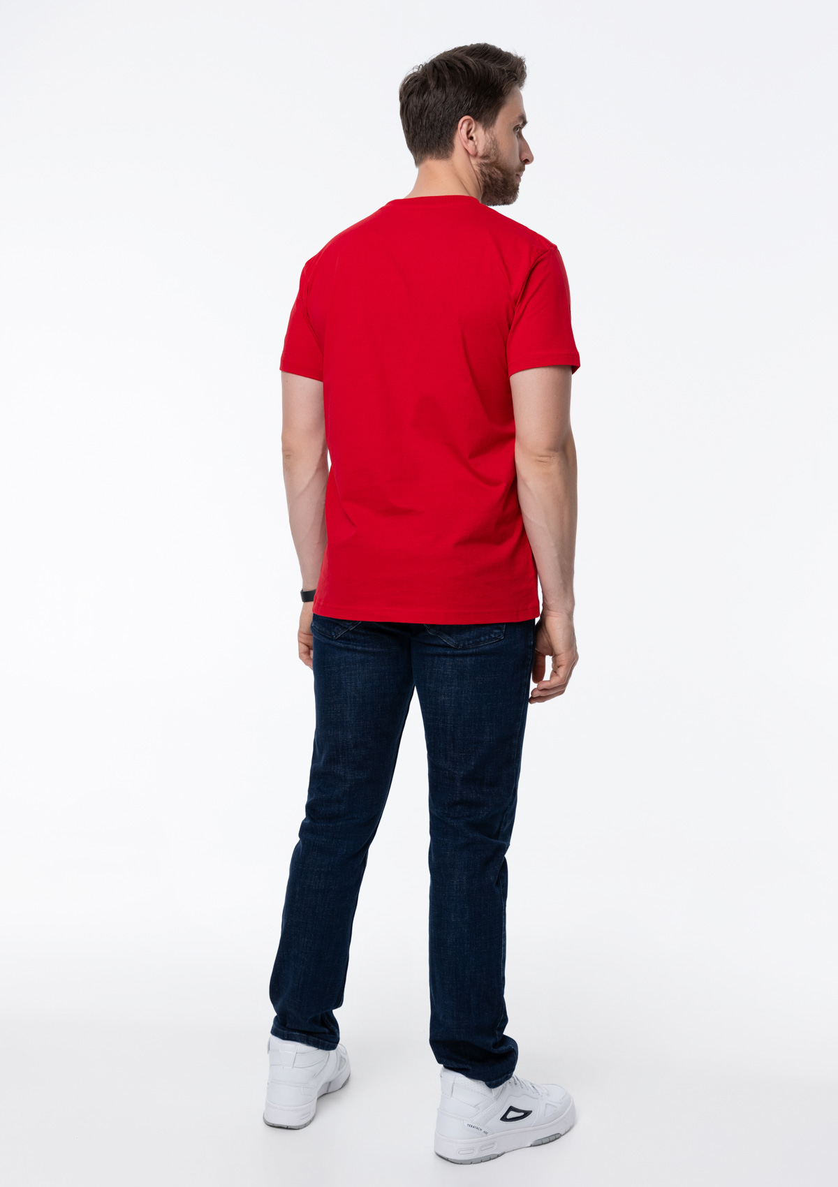 Футболка унисекс хлопок 150, 52, Красный,  (14)  (52/XL)