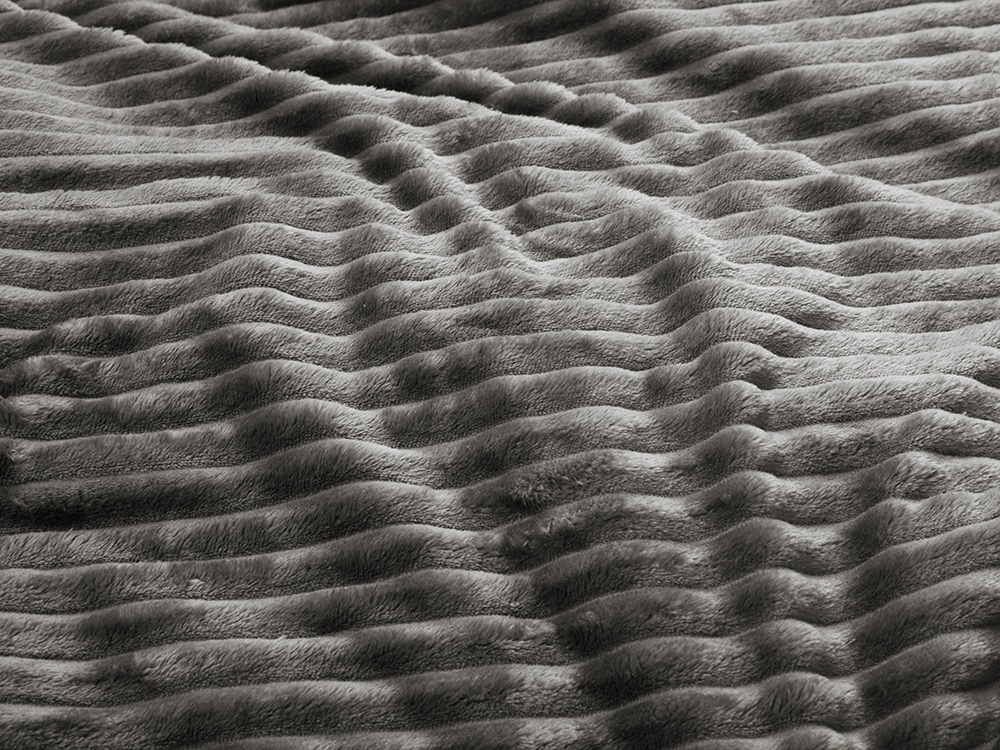 Плед Wave флисовый, серый