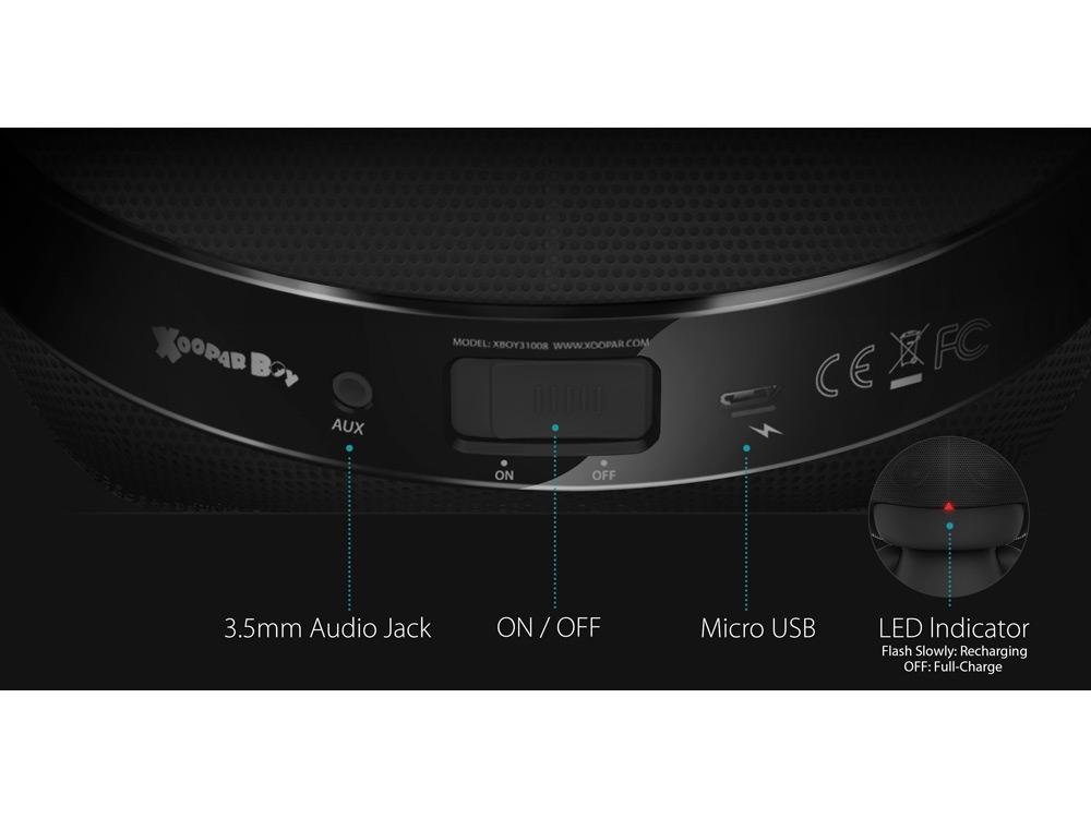 Портативная колонка XOOPAR Grand XBOY, черный (Р)