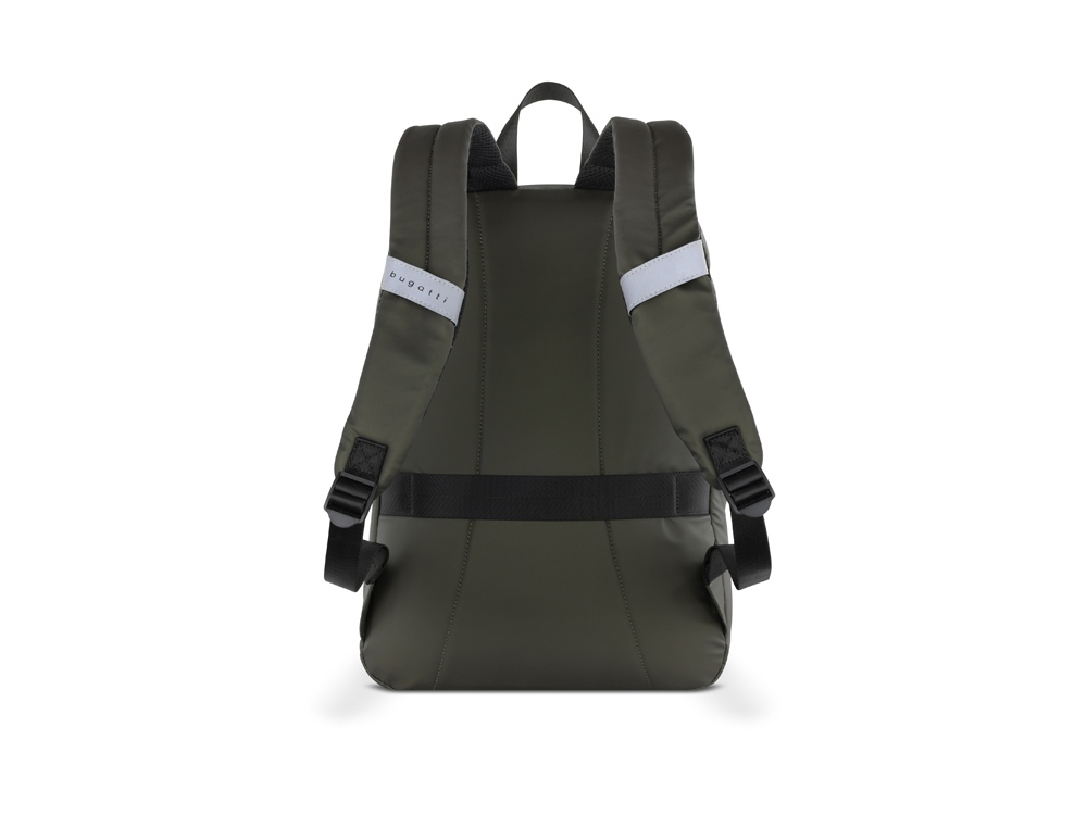 Рюкзак BUGATTI БЛАНК | BLANC 15'', оливковый, тарпаулин/полиэстер, 32х15,5х45 см