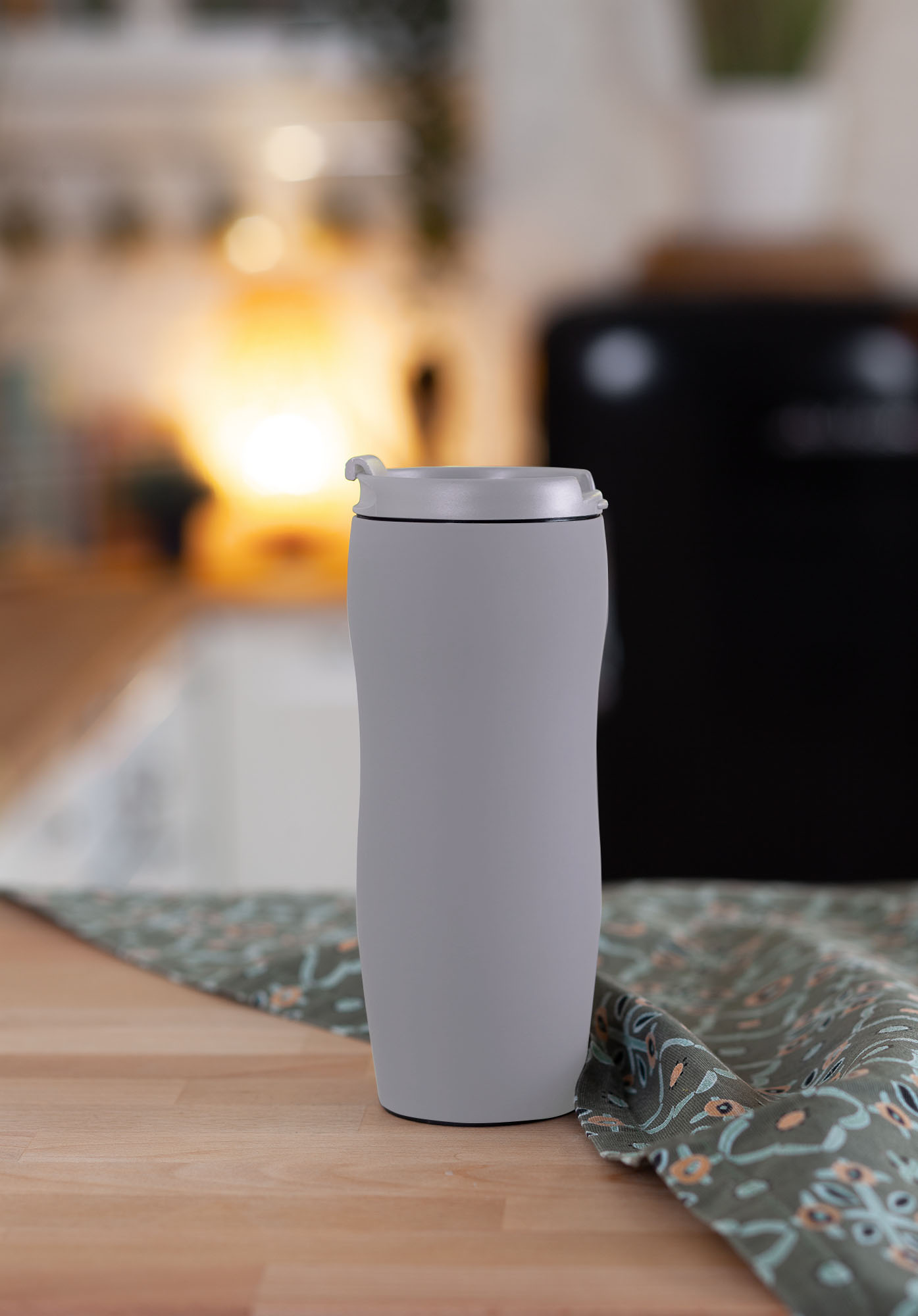 Термостакан "Монтана" 400 мл, покрытие soft touch, бирюзовый