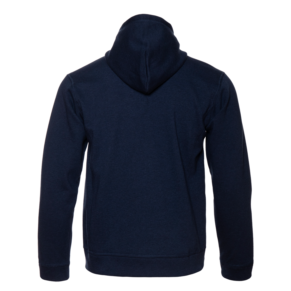 Толстовка мужская STAN с капюшоном на молнии сэндвич 320, 18, Тёмно-синий меланж,  (461)  (46/S)