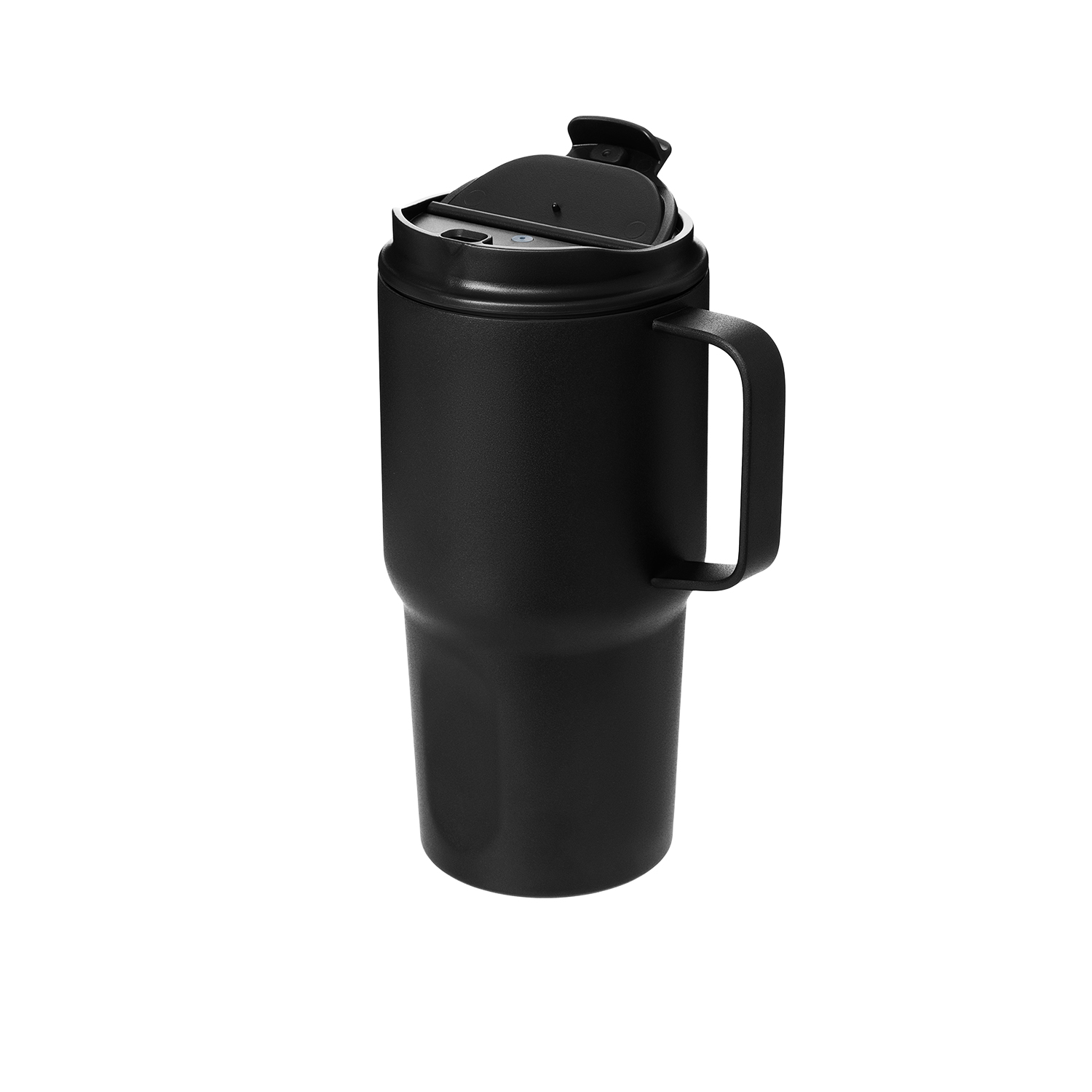 Термокружка вакуумная Авентура (Aventura), синяя — пример нанесения логотипа (Portobello Термокружки) | Print Logo