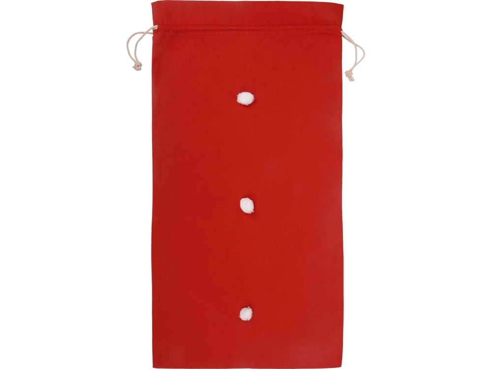 Мешок подарочный с помпонами