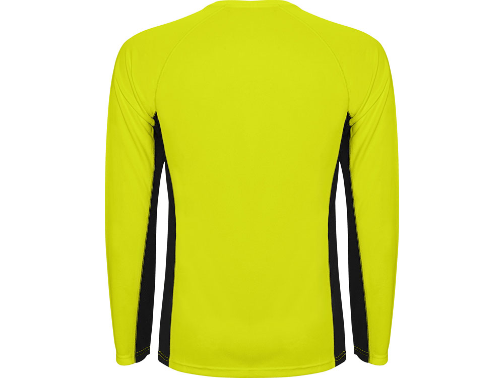 Футболка Shanghai  мужская с длинным рукавом, неоновый желтый/черный