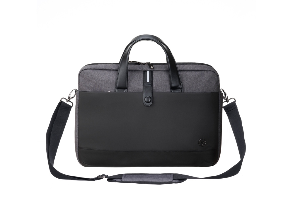 Сумка для ноутбука TORBER ВЕКТОР 14.1'', чёрный/серый, нейлон, 40 x 5 x 28 см, 5л