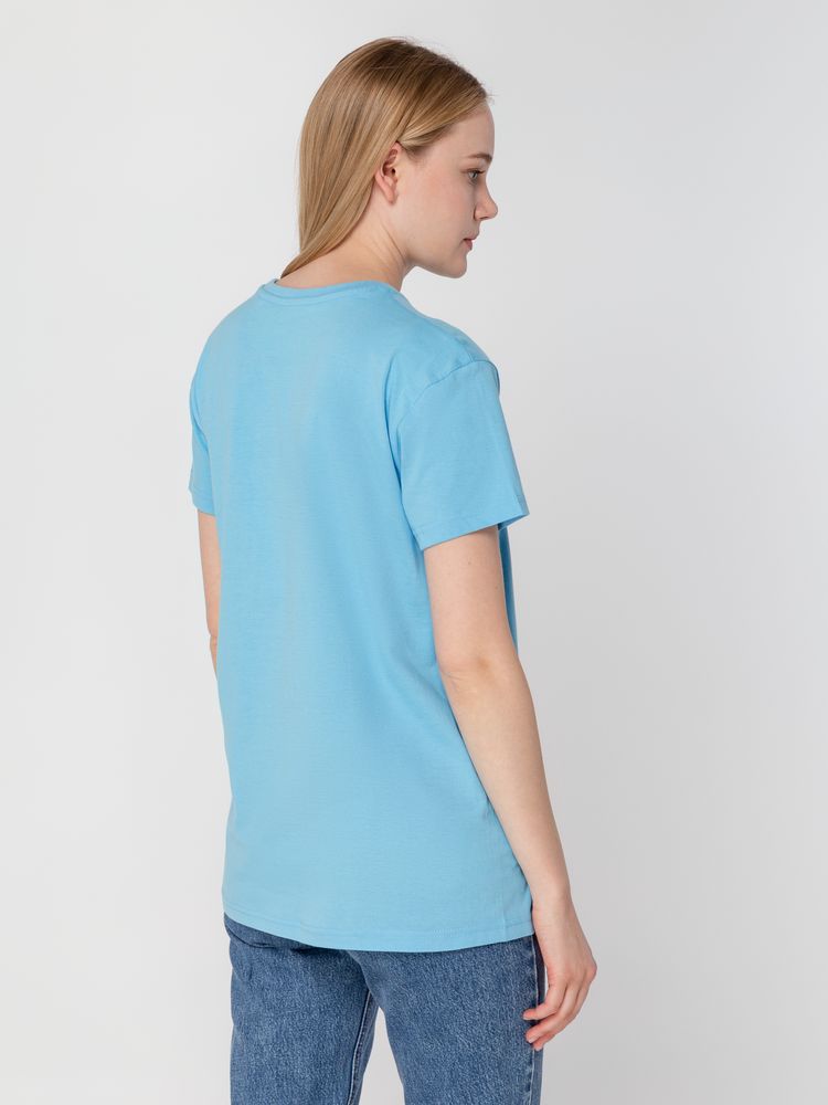 Футболка унисекс T-bolka 160, голубая, размер M