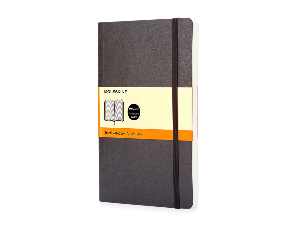 Записная книжка А5 (Large) Classic Soft (в линейку) с логотипом Moleskine | Print Logo