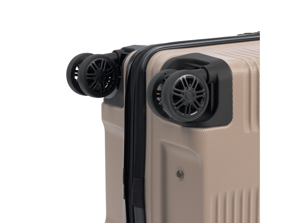Чемодан TORBER ЭЛЬТОН, песочный, ABS-пластик, 38 х 24 х 54 см, 35 л