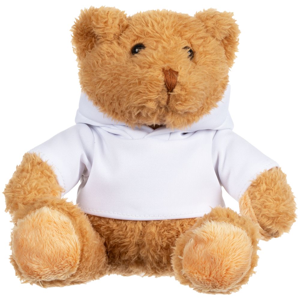 Мягкая игрушка «Мишка Cuddleton» в белом худи фото на сайте Print Logo. 