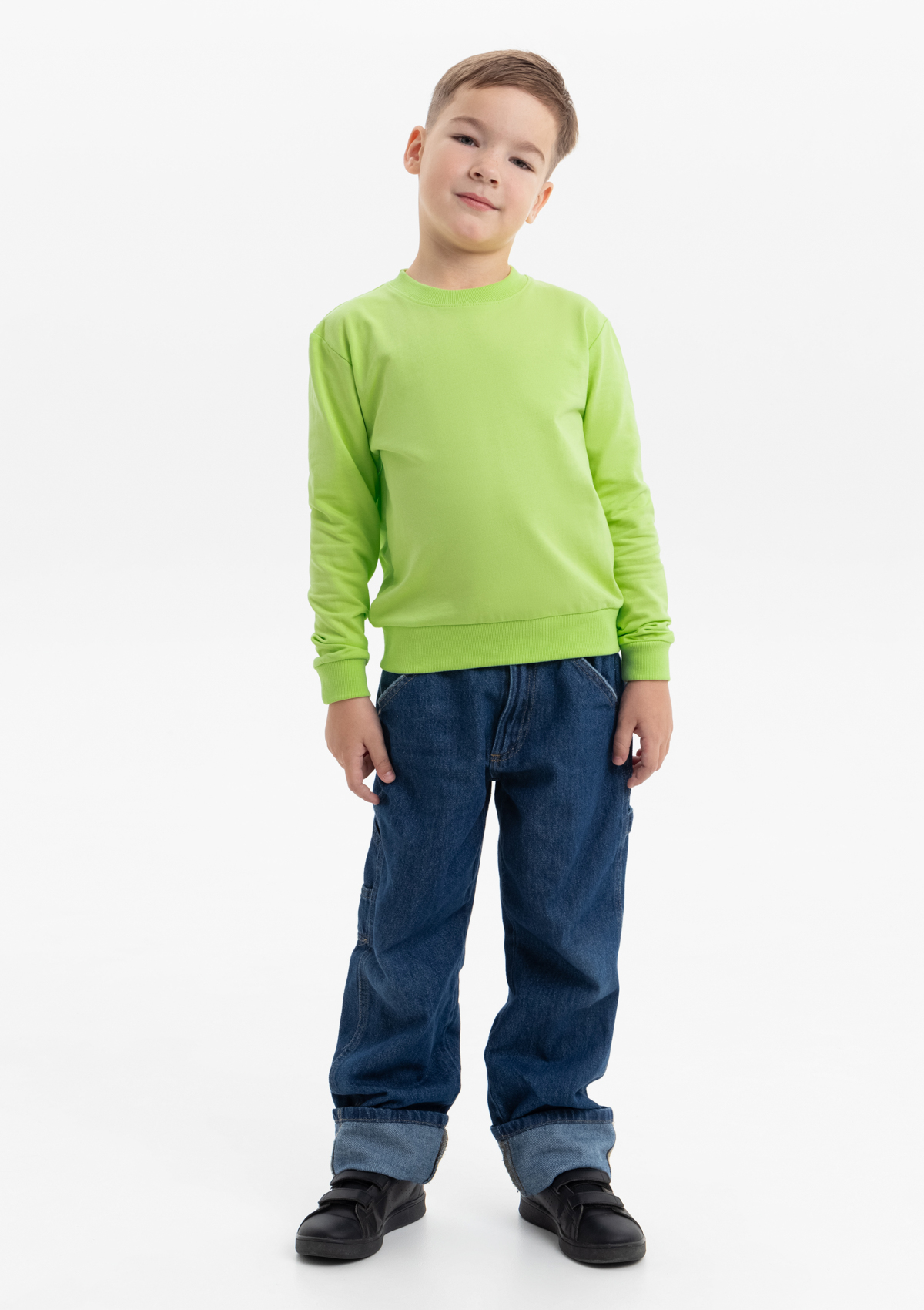 Свитшот детский STAN футер без начёса, 260, 63J, Весенний,  (25)  (14/14 лет)