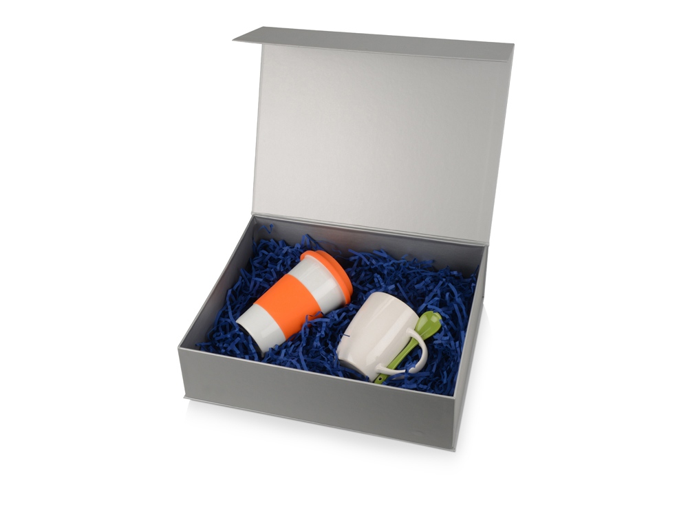 Подарочная коробка Giftbox большая, серебристый